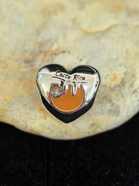 Pandora Costa Rica Exclusive Travel Heart Charm, S925 Silver Jewelry (Women's)